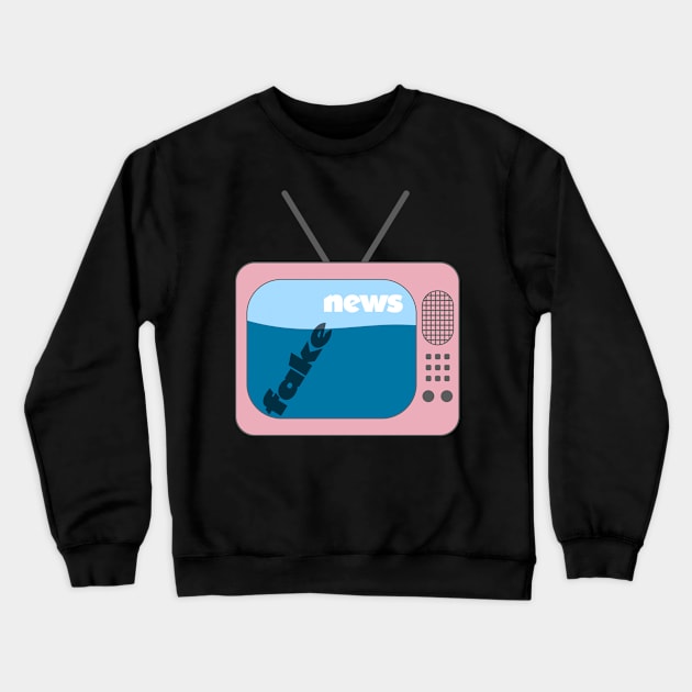 Fake news Crewneck Sweatshirt by Lauromir